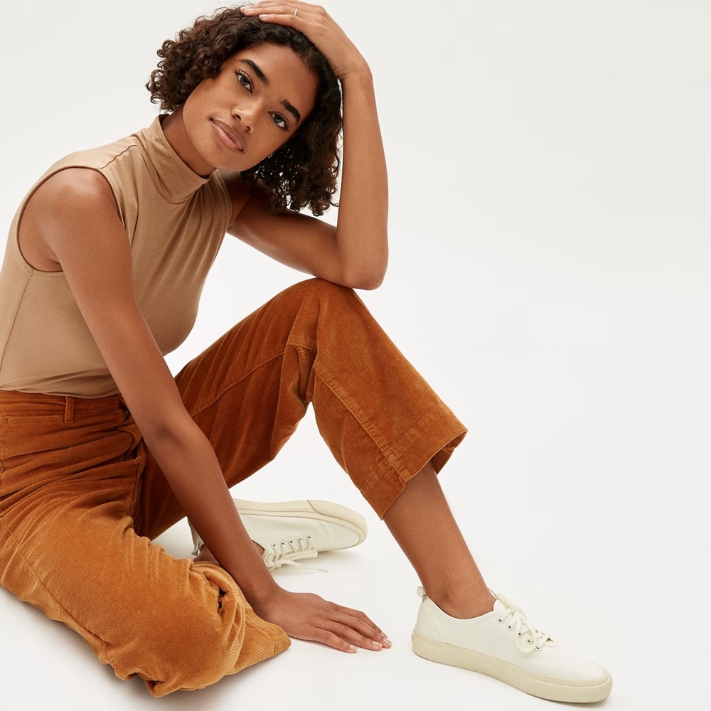 Everlane Luster Mock‎ Neck Tank Bodysuit